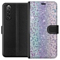 Miniatyrbilde 1 av 3: Sony Xperia 10 V Lommeboketui Glitter Leopard