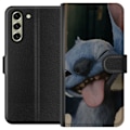 Miniatyrbillede 1 af 3: Samsung Galaxy S21 FE 5G Tegnebogsetui Stitch Sød Alien - Blå Favorit fra Ydre Rummet