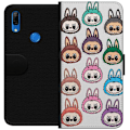 Miniatyrbillede 1 af 3: Huawei P Smart Z Tegnebogsetui Labubu Macaron Monster - Nuttet Samlefigur med Stil