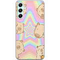 Pikkukuva 1 / 3: Samsung Galaxy A34 Läpinäkyvä kuori Kawaii Capybara Galaxy