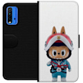 Pikkukuva 1 / 3: Xiaomi Redmi Note 9 4G Lompakkokotelo How2work Labubu hirviöt x Ultraman Blue -hahmo