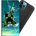 Miniatyrbillede 1 af 9: Apple iPhone 12 Pro Tegnebogsetui MineCraft