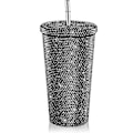 Pikkukuva 1 / 5: Laadukas uuden tyylin Bling Diamond -juomapullo, jossa on kimalle ja kansi Black