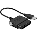 Miniatyrbillede 1 af 8: Højkvalitets ny Ps2 til USB adapter PS2 controller til USB abs sort til Sony Playstation 2 PS2 controller til USB adapter konverter til PS3 Windows PC