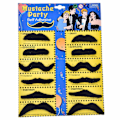 Miniatyrbild 1 av 6: Högkvalitativ ny mustasch för maskerad - Självhäftande - 12 st Black Svart