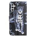 Miniatyrbild 5 av 5: Compatible with Samsung Galaxy A56 5G Case Pattern Print PU Leather Wallet Phone Case Cross Texture Multicolor Multicolor Leopard
