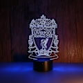 Miniatyrbillede 1 af 4: Højkvalitets ny stil 3D LED natlampe Liverpool fodboldklub natlampe til børn i soveværelset