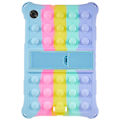 Pikkukuva 2 / 5: Laadukas uuden tyylin tablettikotelo Lenovo Tab M10 HD Gen 2 TB-X306X -laitteelle Pop-It Fidget Toy -lelulla, iskunkestävä kotelo PC-jalustalla Colorful Baby Blue