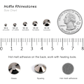 Miniatyrbild 4 av 4: Högkvalitativ ny 3000 st Hematit Hotfix Strass, SS16, 3.8-4.0 mm för Hantverk & Kläder Hematit Hematit Hematite SS16