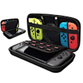 Miniatyrbillede 1 af 4: Højkvalitets nyt hårdt opbevaringsetui, kompatibelt etui til Nintendo Switch, sort 250