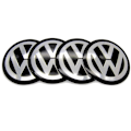Miniatyrbild 4 av 6: Högkvalitativt nytt 4-pack - Volkswagen VW Navkapslar / Hjulnavemblem - Bil Silver Silver 56 mm - Självhäftande