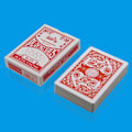 Pikkukuva 2 / 5: Laadukkaat uuden tyylin pokerikokoiset Standard Index -korttipakat, 2 pakkaa - 1 sininen ja 1 punainen Blackjackiin
