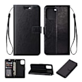 Miniatyrbillede 2 af 8: Højkvalitets ny stil iPhone 13 Pro Max Wallet Case Sort Læder Etui sort black