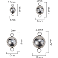Miniatyrbild 2 av 5: 20 Set 4 Storlekar 6/8/10/12mm Bollar Magnetiska Spännen Fästen Magnetkonverterare för Armband Halsband Smyckestillverkning