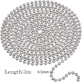 Miniatyrbild 2 av 5: Högkvalitativ ny stil kulkedja 3 meter lång med 4,5 mm diameter med 10 sorters c