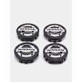 Miniatyrbild 3 av 5: Högkvalitativt nytt 4-pack - Nissan Navkapslar / Hjulnavsemblem - Bil 60mm - Svart