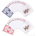 Pikkukuva 3 / 5: Laadukkaat uuden tyylin pokerikokoiset Standard Index -korttipakat, 2 pakkaa - 1 sininen ja 1 punainen Blackjackiin