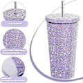 Pikkukuva 2 / 5: Laadukas uuden tyylin Bling Diamond -juomapullo, jossa on kimalle ja kansi Purple