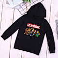 Miniatyrbillede 3 af 5: Særligt tilbud! Høj kvalitet ny Roblox Hættetrøje til børn Overtrækstrøje Sort sort 140cm (ca.) sort black 140cm