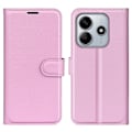 Pikkukuva 1 / 5: Laadukas uuden tyylin Xiaomi Redmi Note 14 5G -kotelo, litsinahka, vaaleanpunainen 67