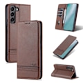 Miniatyrbillede 4 af 4: Sæsonkampagne! Høj kvalitet TG Samsung Galaxy S22 - Effektiv Yazunshi Wallet Case Sort