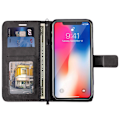 Miniatyrbillede 8 af 8: Højkvalitets ny stil iPhone 13 Pro Max Wallet Case Sort Læder Etui sort black