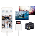 Pikkukuva 5 / 5: Laadukas uuden tyylin Lightning - SD-kortinlukija iPhone Valkoinen - SD-kortinlukija
