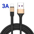 Pikkukuva 2 / 2: Laadukas uusi 3-pakkaus 2m - Lightning 3A - SININEN / kaapeli / latauskaapeli / pikalataus