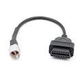 Pikkukuva 3 / 7: Laadukas uuden tyylin auton adapterikaapelin liitin OBD - 4 PIN USB -liitäntään moottoripyörälle