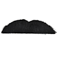 Miniatyrbild 5 av 6: Högkvalitativ ny mustasch för maskerad - Självhäftande - 12 st Black Svart