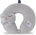 Resekudde i memoryskum för barn - Med sovmask söt för resor - Stil 2 Gray B