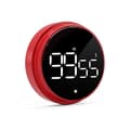 Digital Timer with Magnet & LED Display - Kitchen Timer / Egg Timer Red