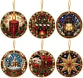 Juleperlepynt 6-pakning DIY diamantkunst for voksne – stil 6 Style 6