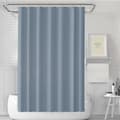 Waterproof Shower Curtain 180x180 cm – Solid Color with Hooks, Washable & Quick-Drying Classic Blue