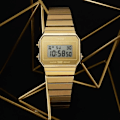 Miniatyrbillede 3 af 6: Ur - CASIO - A700WEVG-9AEF - Guld Rustfrit stål - Vandafvisende 3 bar - Digital gyllene