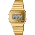 Miniatyrbillede 1 af 6: Ur - CASIO - A700WEVG-9AEF - Guld Rustfrit stål - Vandafvisende 3 bar - Digital gyllene