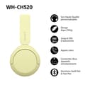 Miniatyrbillede 2 af 6: Sony trådløse Bluetooth multipoint headset WHCH520 Gul Gul