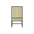 Miniatyrbillede 3 af 4: skab 80 x 38 x 160 cm sort naturgran