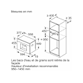 Miniatyrbillede 2 af 3: Bosch Robot café expresso 19bar indbygningsmodel sort - CTL7181B0 Vit