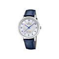 Miniatyrbillede 1 af 3: Ur - FESTINA - F20660/1 - Rustfrit 41mm - Blå Læder - Solenergi - Vandmodstand 50m Blågrå