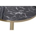 Miniatyrbillede 2 af 2: Sidebord - vare hjem - 41 x 41 x 47 cm - Sort guld jern