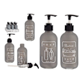 Miniatyrbillede 1 af 4: Bigbuy home sæbedispenser - S3608353 - Sort Grå Glas polypropylen (6,5 x 16 x 6,5 cm)