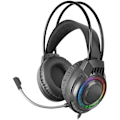 Miniatyrbillede 1 af 3: Gaming headset - Mars Gaming - MH124 - FRGB Rainbow belysning - Fleksibel mikrofon - Volum kontrol nigga