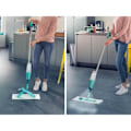 Pikkukuva 5 / 5: Leifheit Easy Spray XL 56690 - 360° kääntyvä moppi integroitu suihkupullolla, mikro duo -päällinen Turkis/grå