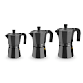 Miniatyrbillede 3 af 4: Cafeteria - Monix - M640009 - 9 kopper - Sort - Trykpresse kaffemaskine