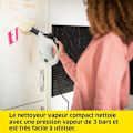 Miniatyrbillede 2 af 2: Damprenser - KARCHER - SC 1 - Damptryk 3 bar - Forvarmningstid 3 min - Effekt 1200 W vit svart