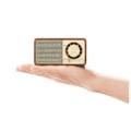 Miniatyrbillede 4 af 4: Bærbar radio - SANGEAN - ÆGTE MINI - Bluetooth - FM - Valnød trætaske Valnöt