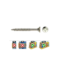 Miniatyrbild 2 av 2: Försänkta träskruvar - GENERIC - Pz R / Parc Din Vloxp 5x90 Zink - Vit - Korsform - Försänkt - Förzinkat