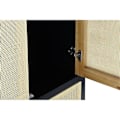 Miniatyrbillede 2 af 4: skab 80 x 38 x 160 cm sort naturgran