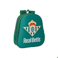 Miniatyrbillede 1 af 3: Rygsæk - Safta - Real Betis - 3D design - Lomme til vandflasker - Polstrede stropper grön